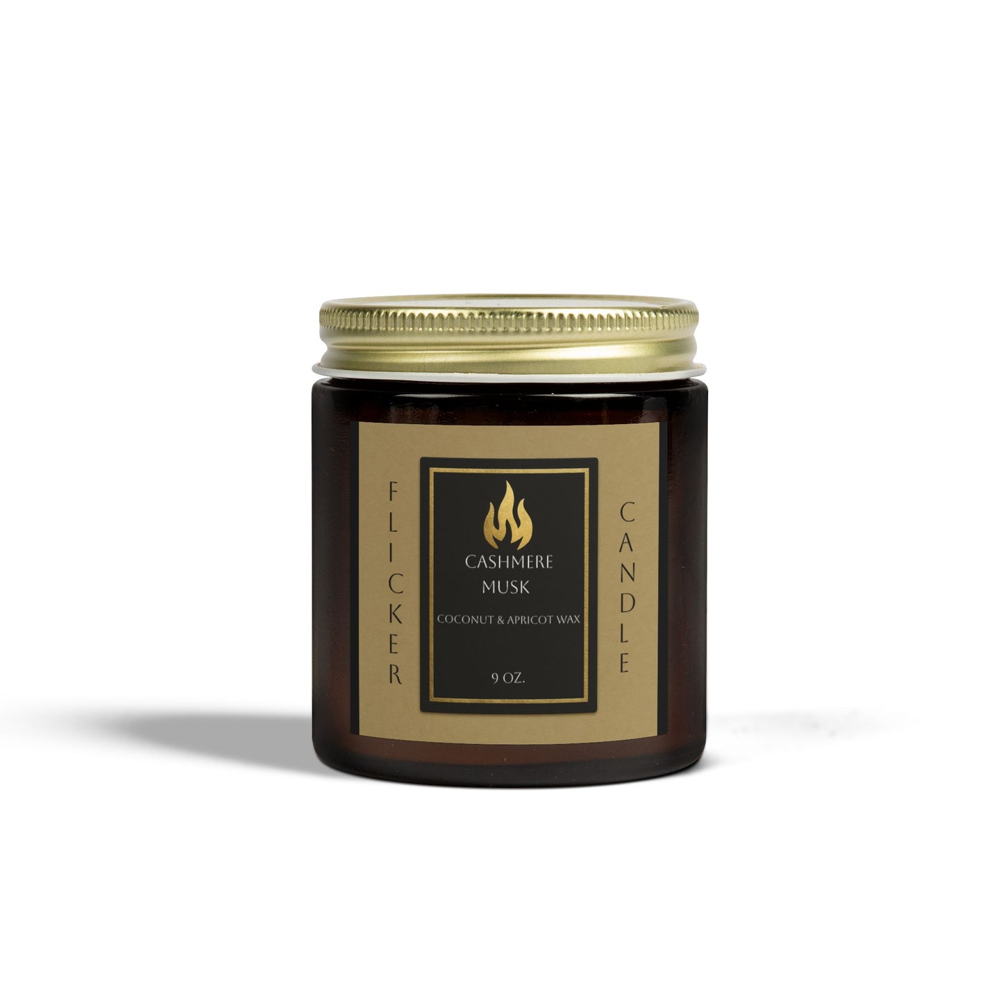 Scented Candle, Cashmere Musk Fragrance, Coconut Apricot Wax