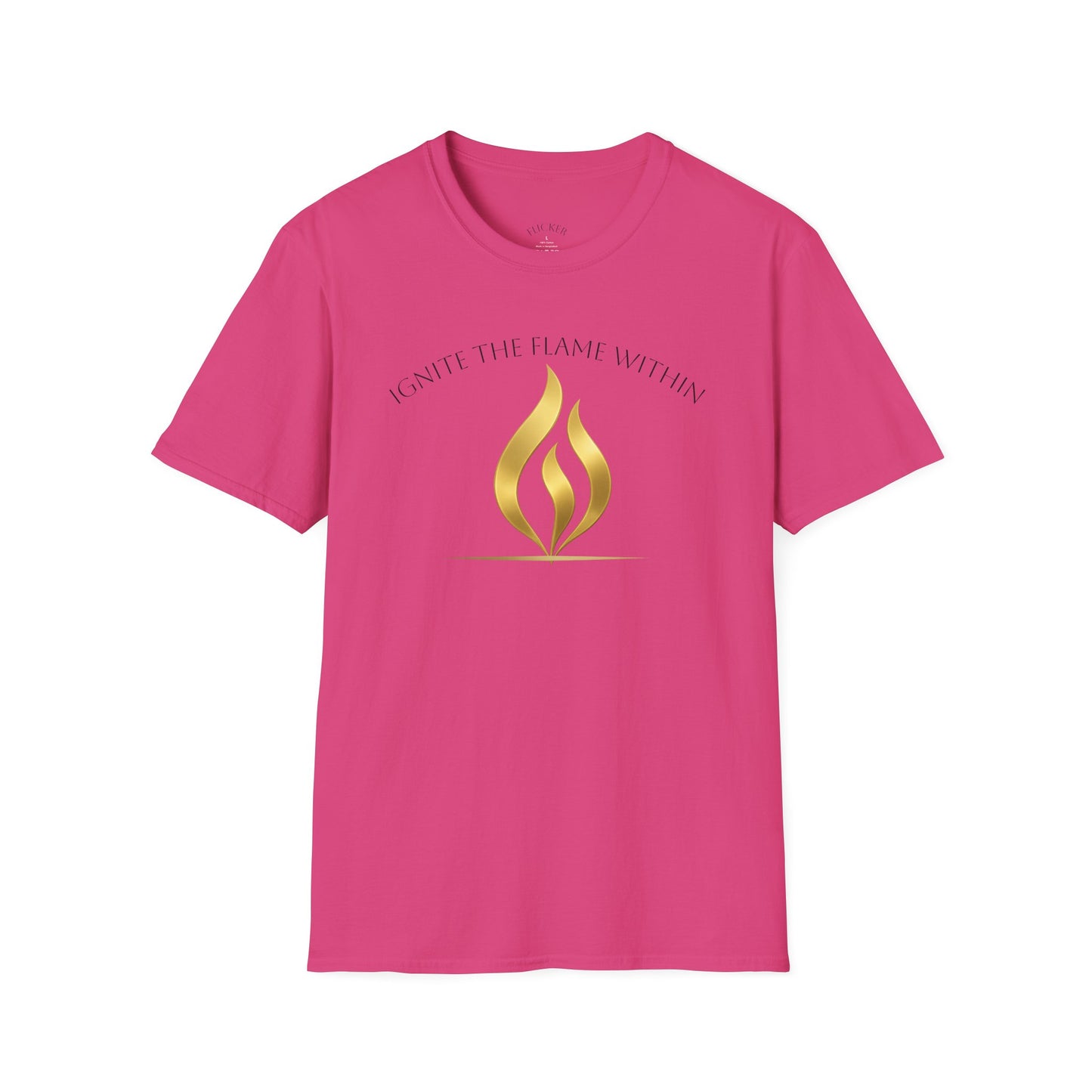 Ignite the Flame Within T-Shirt – Uplifting Quote Tee for Motivation, Self-Expression, Gift for Friends, Spiritual Growth, Everyday Wear