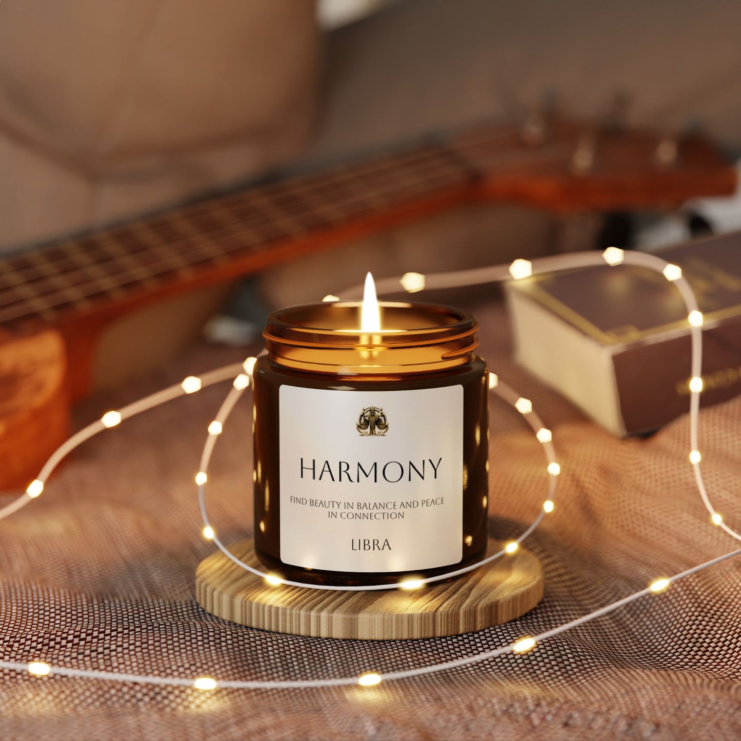Harmony Libra Scented Soy Candle – Empowering Aromatherapy for Self-Care, Home Fragrance, Gifts, Meditation, Relaxation