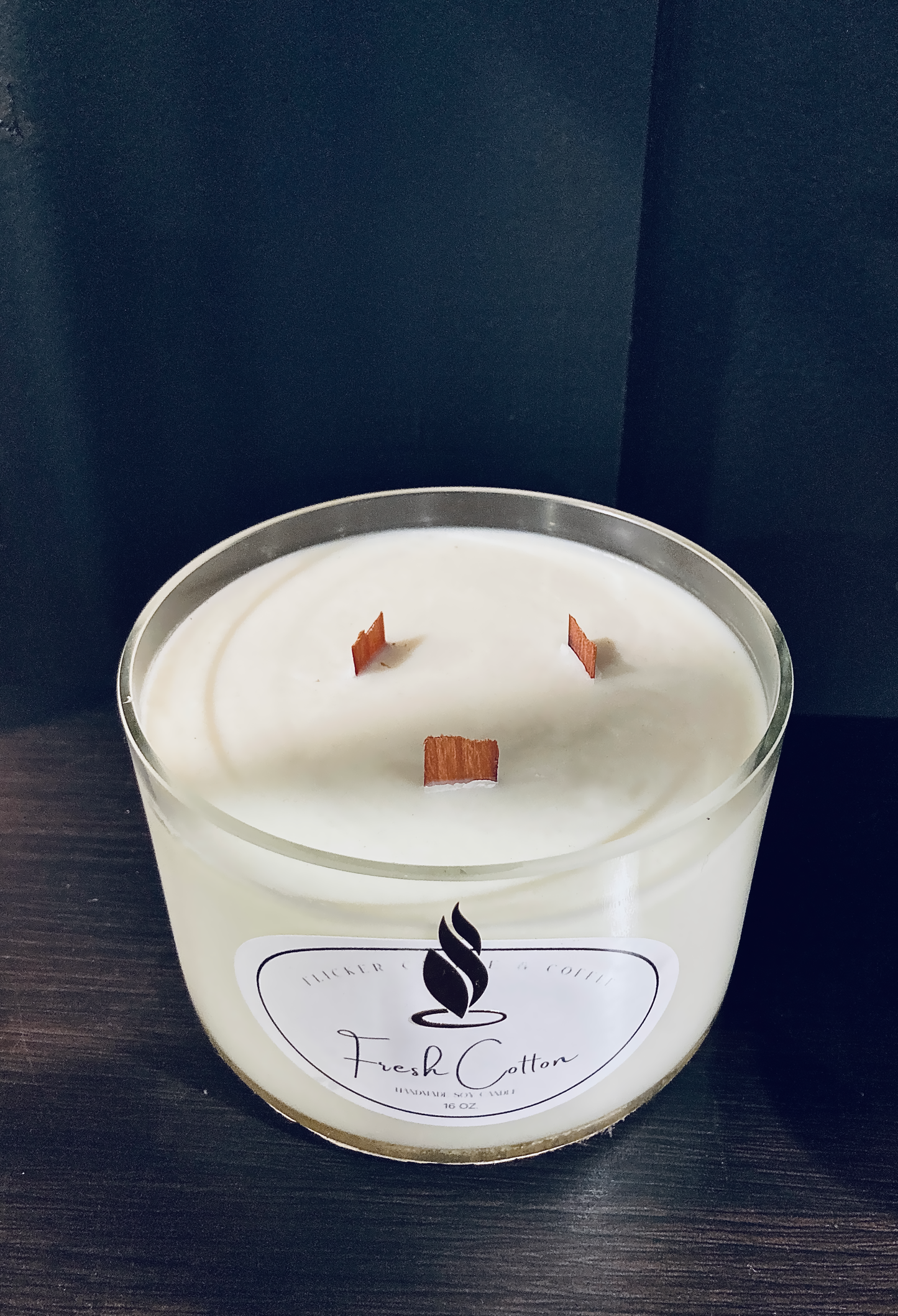 Fresh Cotton Jar Candle (round) 16 oz.