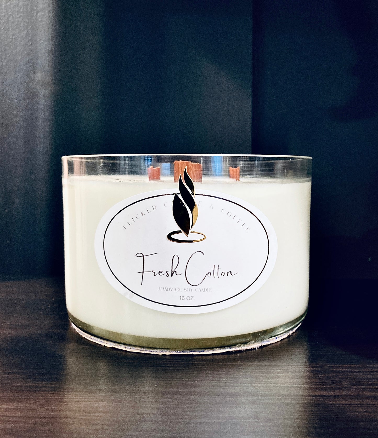 Fresh Cotton Jar Candle (round) 16 oz.