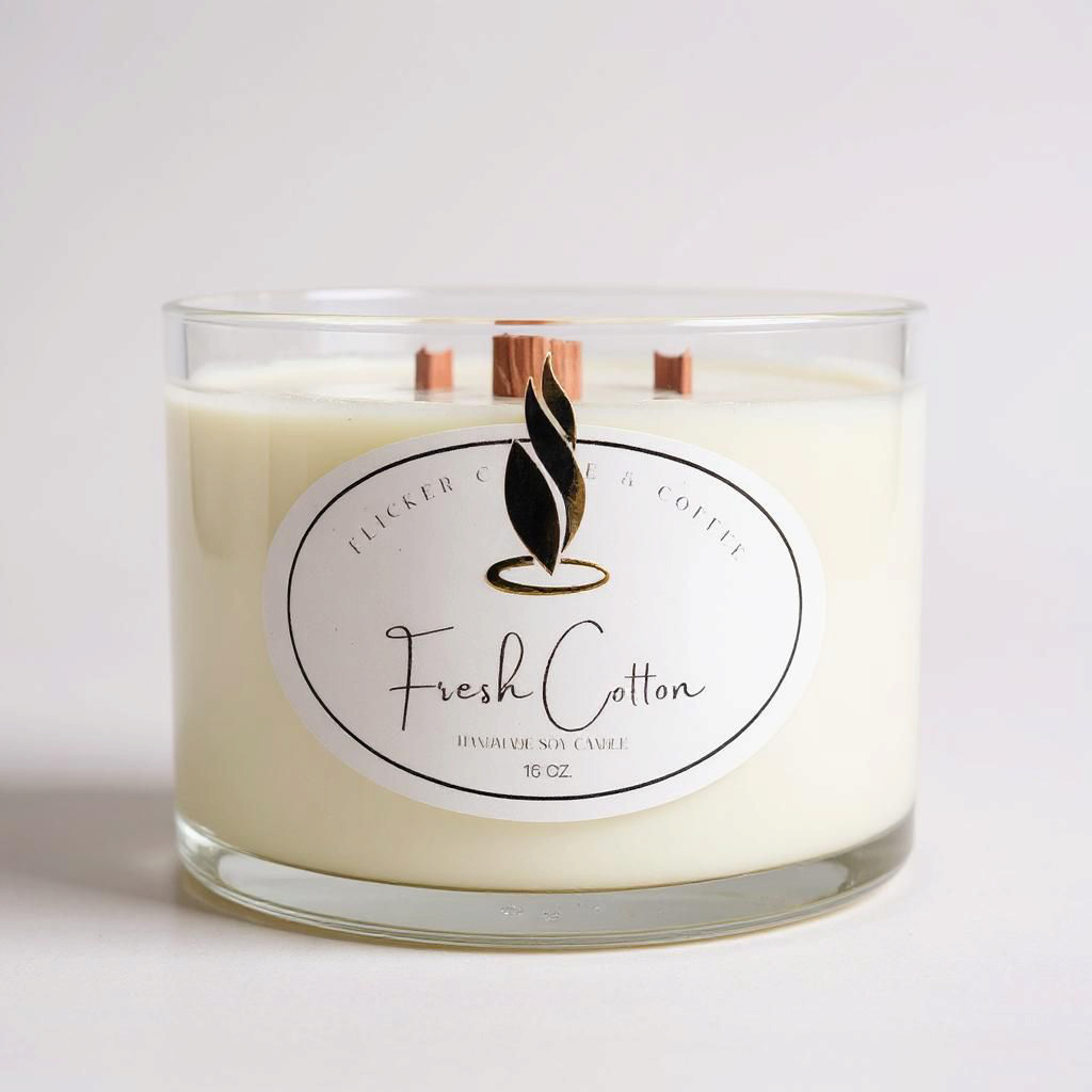 Fresh Cotton Jar Candle (round) 16 oz.