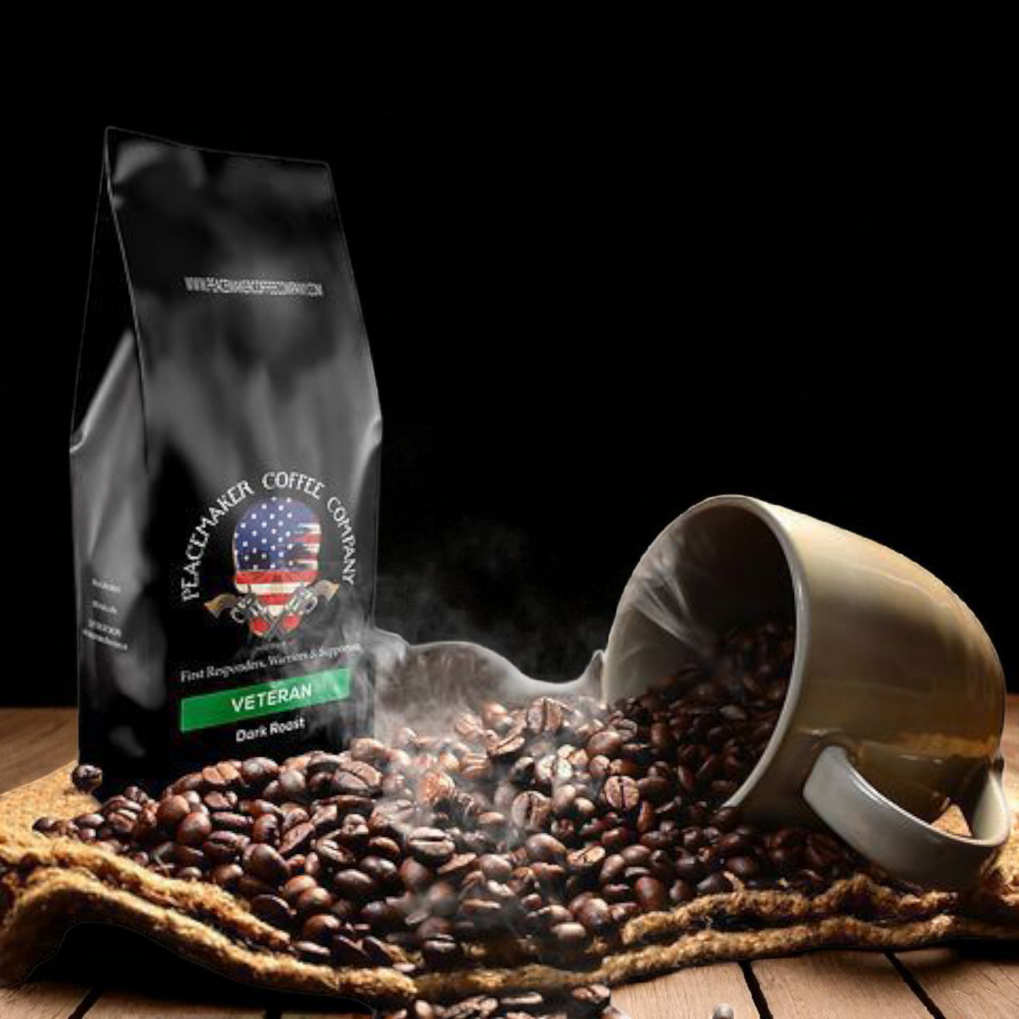 Peacemaker Veteran Dark Roast 12 oz. bag