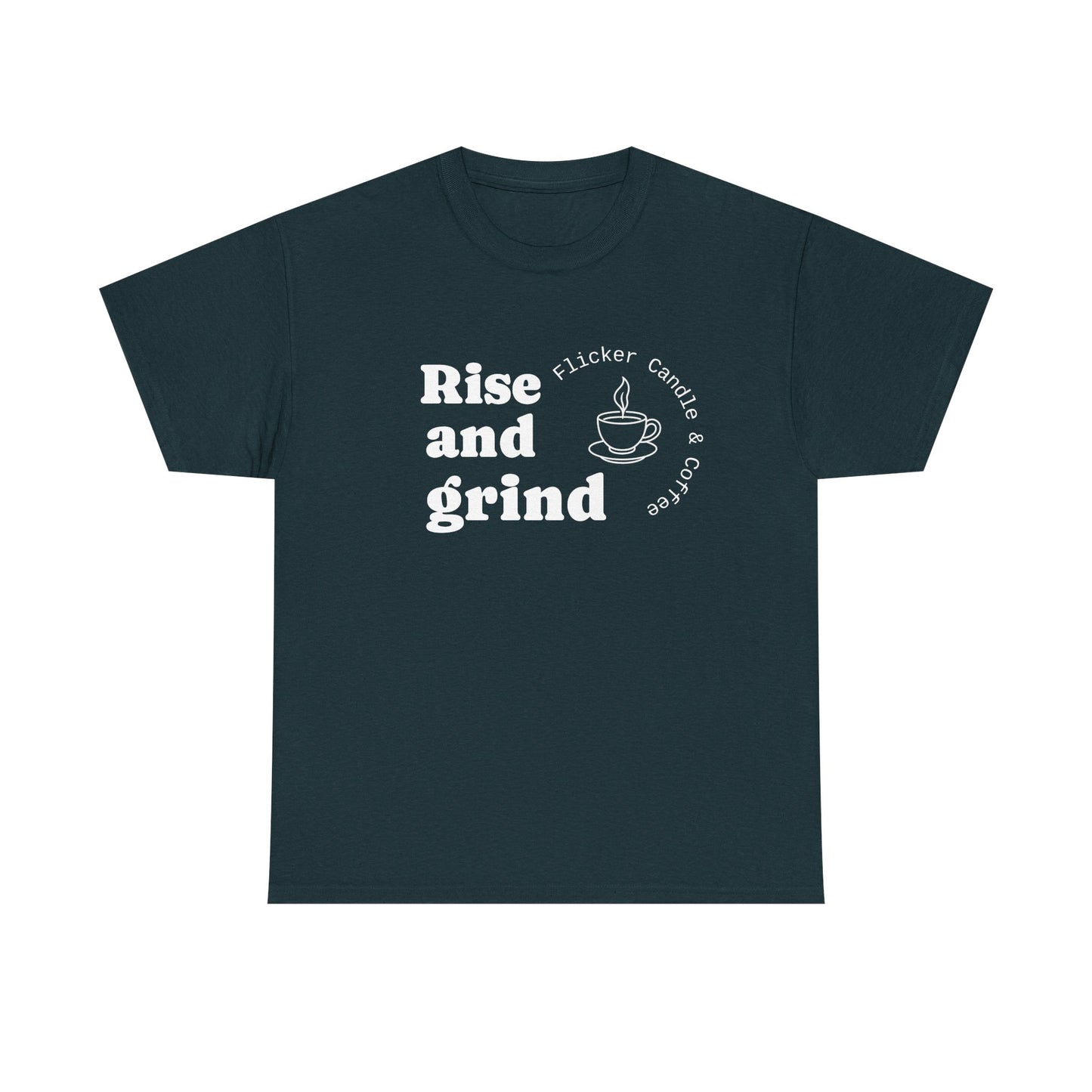-Unisex Heavy Cotton Tee, Rise and Grind Comfortable Lounge Wear, Gift for Coffee Lovers, Casual Everyday Tee, Relaxed Fit [...]