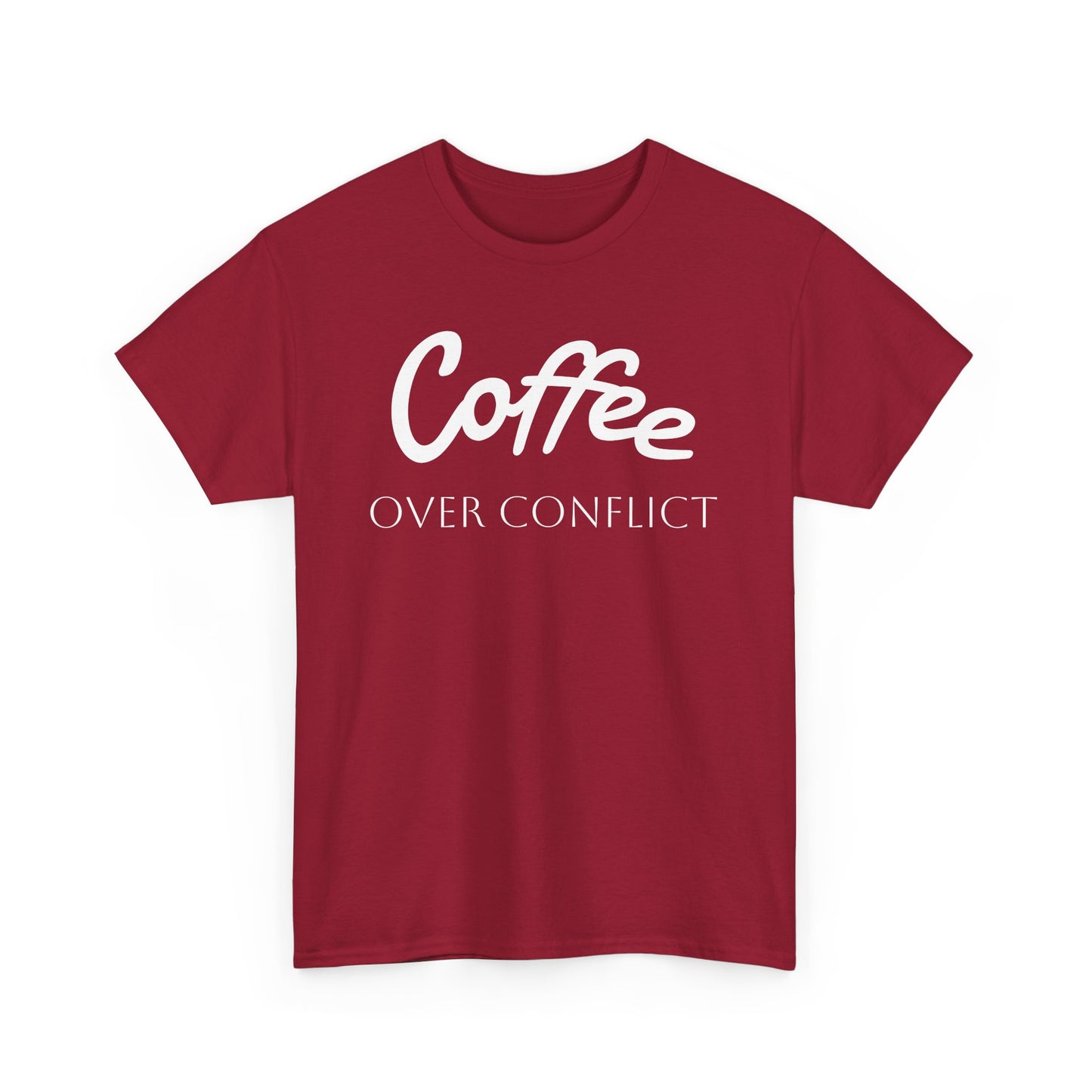 Coffee Over Conflict Unisex Heavy Cotton Tee, Comfortable Lounge Wear, Gift for Coffee Lovers, Casual Everyday Tee, Relaxed Fit [...]