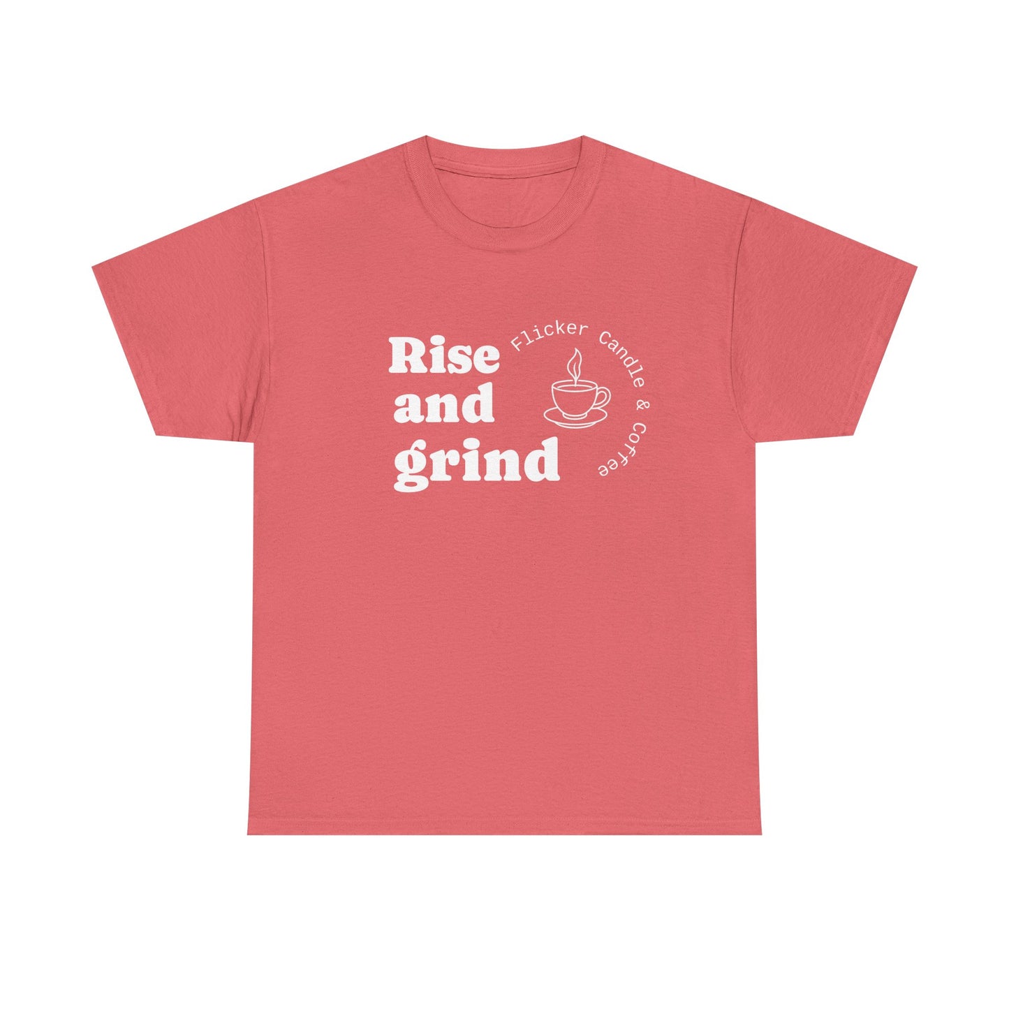 -Unisex Heavy Cotton Tee, Rise and Grind Comfortable Lounge Wear, Gift for Coffee Lovers, Casual Everyday Tee, Relaxed Fit [...]