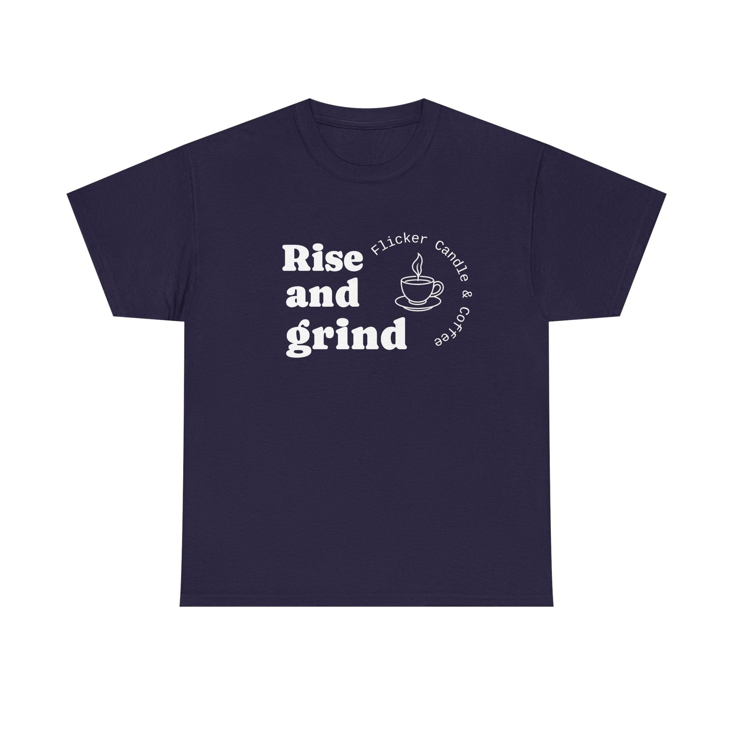 -Unisex Heavy Cotton Tee, Rise and Grind Comfortable Lounge Wear, Gift for Coffee Lovers, Casual Everyday Tee, Relaxed Fit [...]