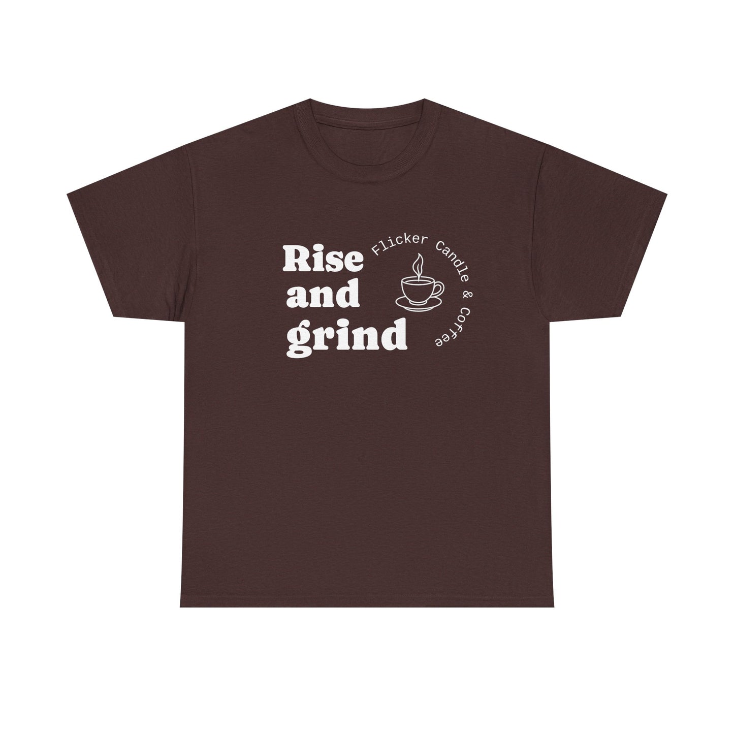 -Unisex Heavy Cotton Tee, Rise and Grind Comfortable Lounge Wear, Gift for Coffee Lovers, Casual Everyday Tee, Relaxed Fit [...]