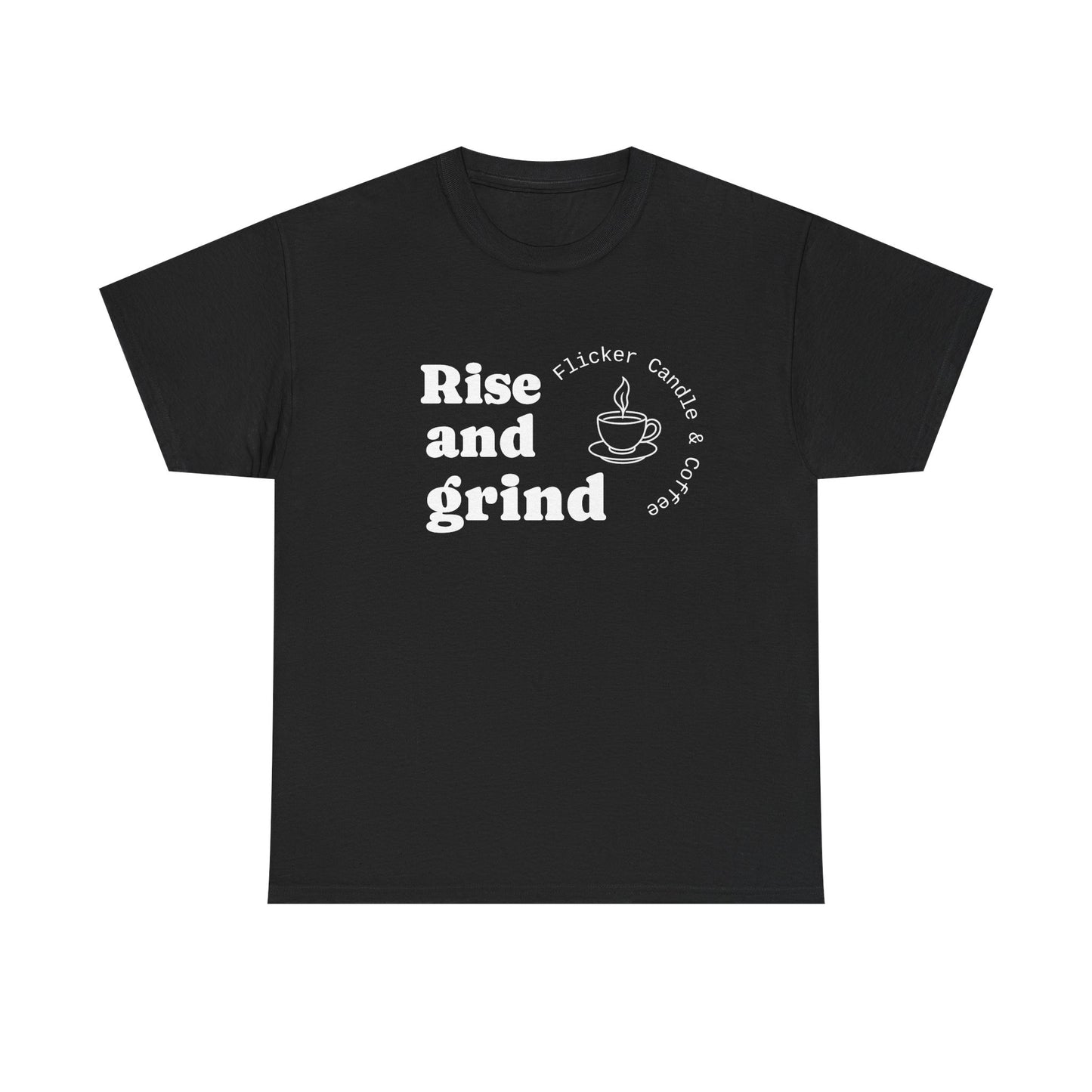 -Unisex Heavy Cotton Tee, Rise and Grind Comfortable Lounge Wear, Gift for Coffee Lovers, Casual Everyday Tee, Relaxed Fit [...]