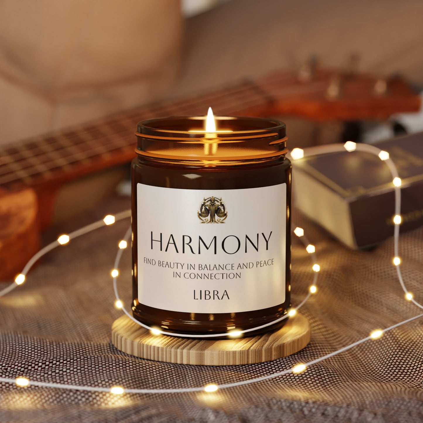 Harmony Libra Scented Soy Candle – Empowering Aromatherapy for Self-Care, Home Fragrance, Gifts, Meditation, Relaxation