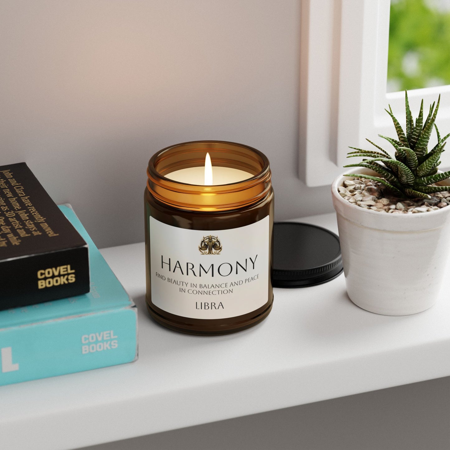 Harmony Libra Scented Soy Candle – Empowering Aromatherapy for Self-Care, Home Fragrance, Gifts, Meditation, Relaxation