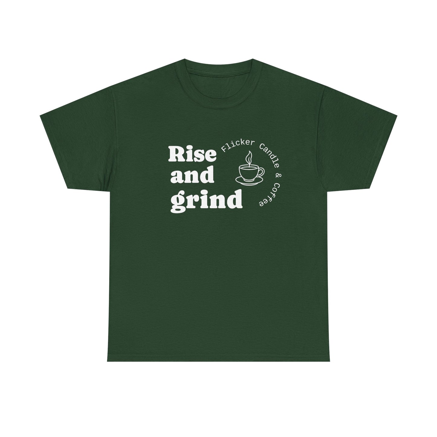 -Unisex Heavy Cotton Tee, Rise and Grind Comfortable Lounge Wear, Gift for Coffee Lovers, Casual Everyday Tee, Relaxed Fit [...]
