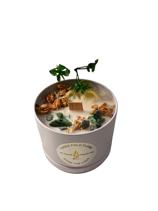 Stone & Stem 6 oz Tin White