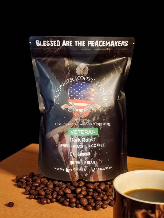Peacemaker Veteran Dark Roast 12 oz. bag