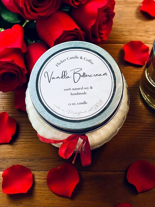 16 oz. Fresh Cut Roses Ribbed Jar Candle